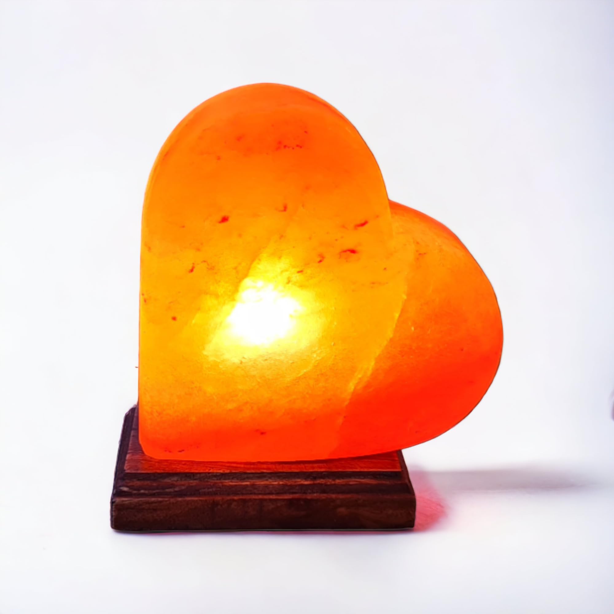 Lampe de sel Himalaya Cœur Taille L avec variateur de lumière