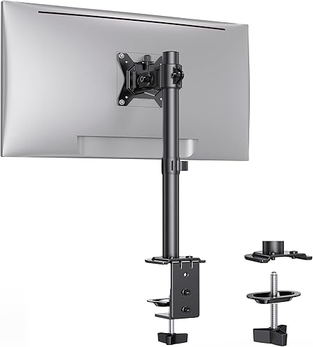 Ergear Soporte de monitor para la mayoría de pantallas de computadora de 13 a 32 pulgadas de hasta 17.6 libras, elevador de monitor LED LCD