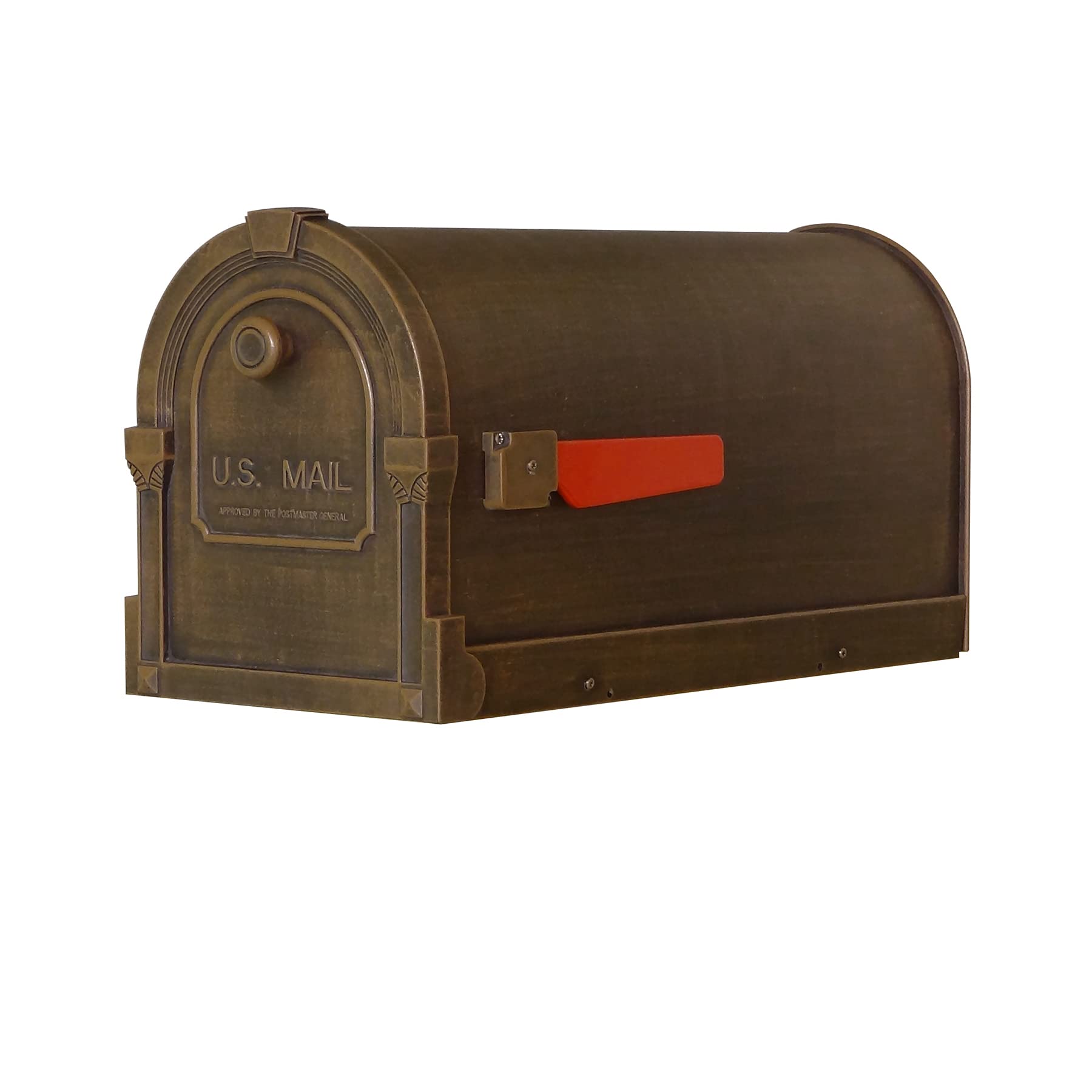 Special Lite Savannah Curbside Mailbox - Copper Aluminum Mailbox for Post Mount - SCS-1014-CP