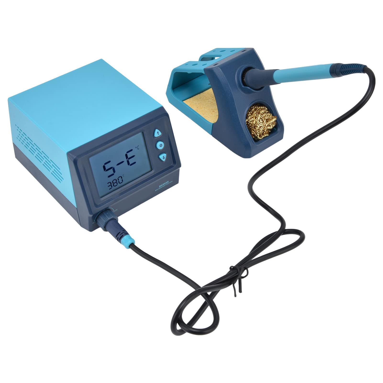 Con bloqueo de contraseña de control por microcomputadora y diseño a prueba de estática - Estación de soldadura digital BK969S Plancha eléctrica de retrabajo de 60 W - Pantalla