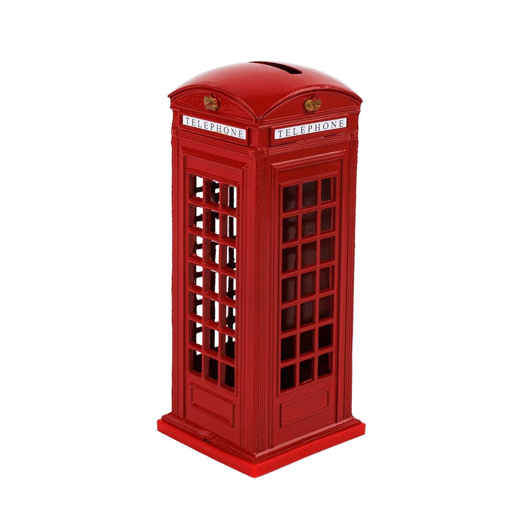 AUEAR, 1 Piece Delicate Red Telephone Booth Money Metal Alloy Piggy Bank London Street Coin Box Change Souvenir Gift Box