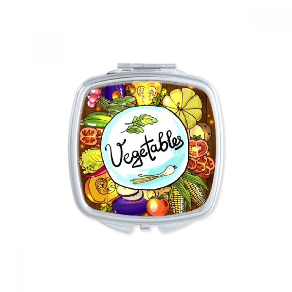 Miroir de poche aquarelle chinoise de maquillage compact portable pour femme