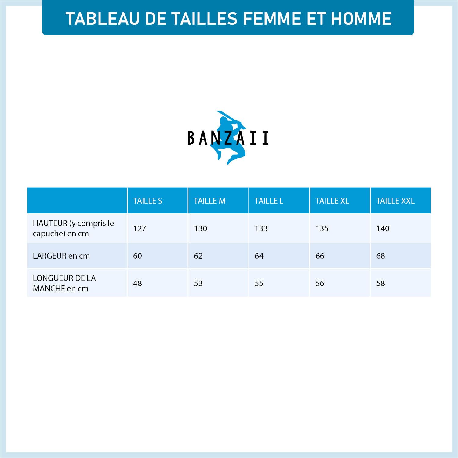 Banzaii Peignoir pour Homme et Femme 100% Microfibre à Capuche – Peignoir Unisexe avec Sac Résistant pour gagner de la place
