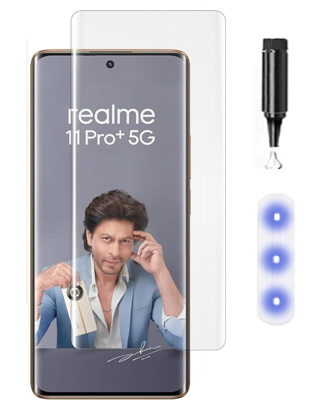 JGD PRODUCTS Adavnced Glue UV Curved Tempered Glass for Realme 11 Pro, Realme 11 Pro plus | With HD clearity full curved edge protection and Installation Kit-picture-36