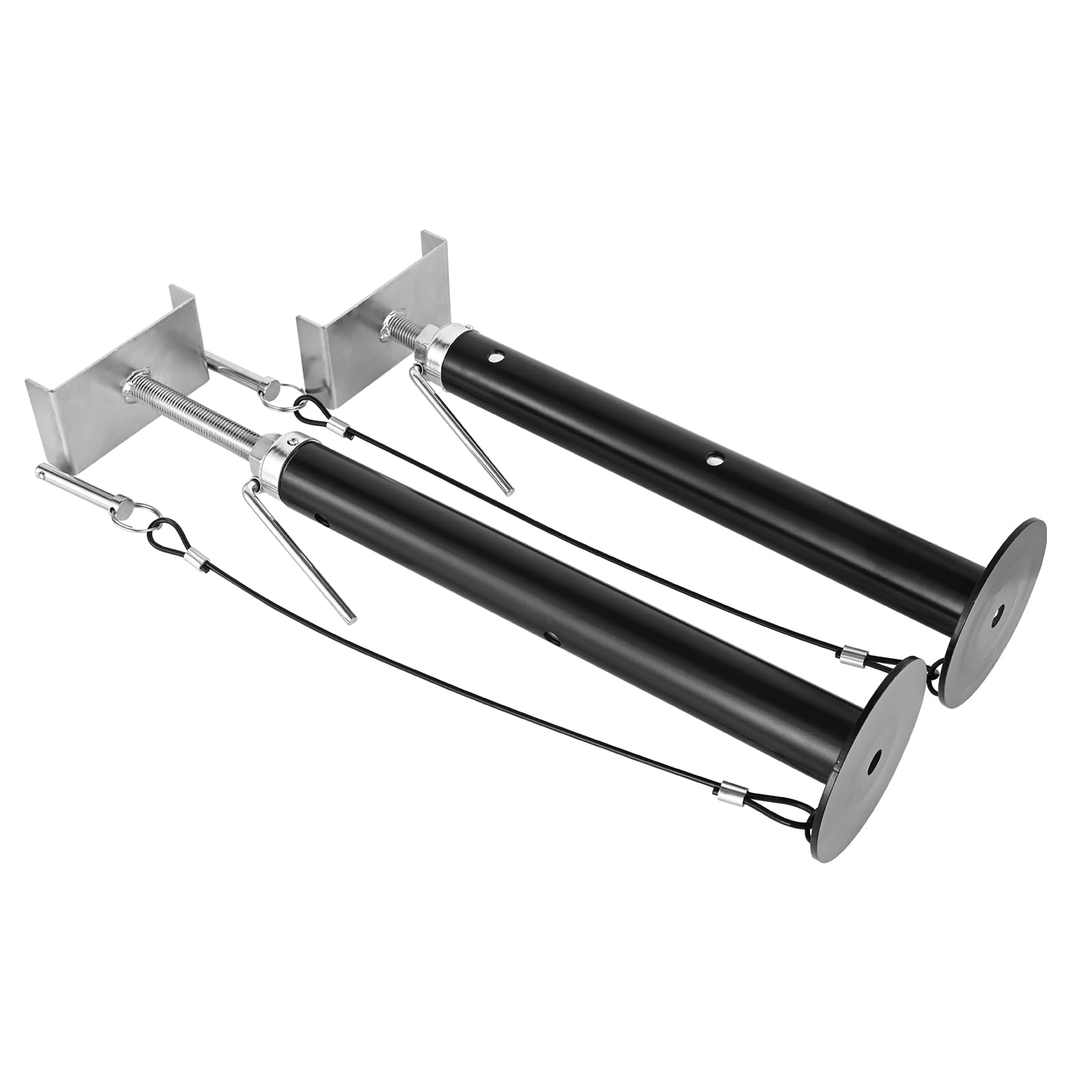 VEVOR Gato Estabilizador 2PCS Pata de Cabra para Caravanas 2,27x2T Soporte de Aparcamiento para Autocaravana en Acero Robusto Altura Regulable 500-1230 mm Compacto para Remolque 510x135x135 mm