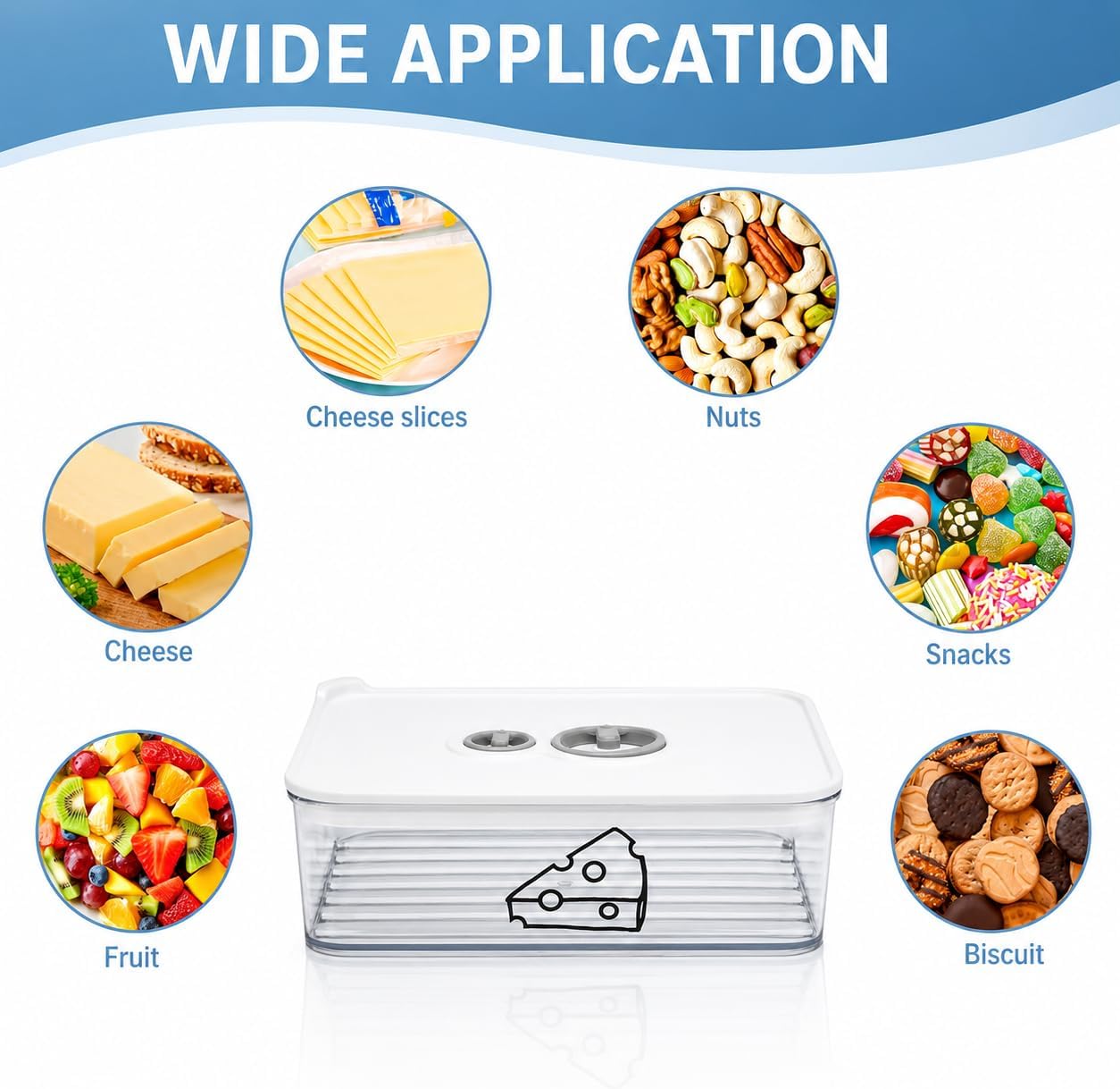 2 Pcs Cheese Container for Refrigerator,Cream Cheeses Storage Box,Cheese Keeper with Airtight Lid and Time Recording,BPA-Free Kitchen Storage Organizer Sliced,Grated,Cheddar Cheeses Saver