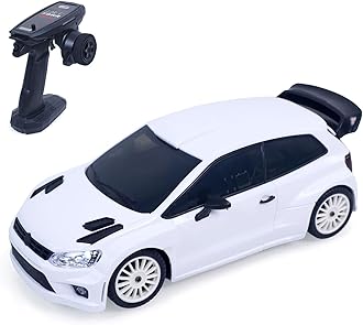 LDRC 1:28 4x4 4WD Plastic RC Off-Road Vehicles Drift Car Model LD2801 RTR Remote Control Car High Speed Race Car Model Hobby Model for Collection Boys Gift(White)