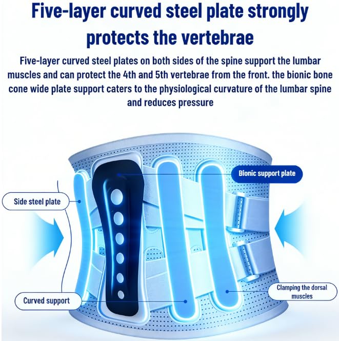 Sports Belts,Lower Back Brace, Lumbar Support Belts, Ergonomic Design, Suitable for Herniated Discs, Sciatica for Men&Women (XL)
