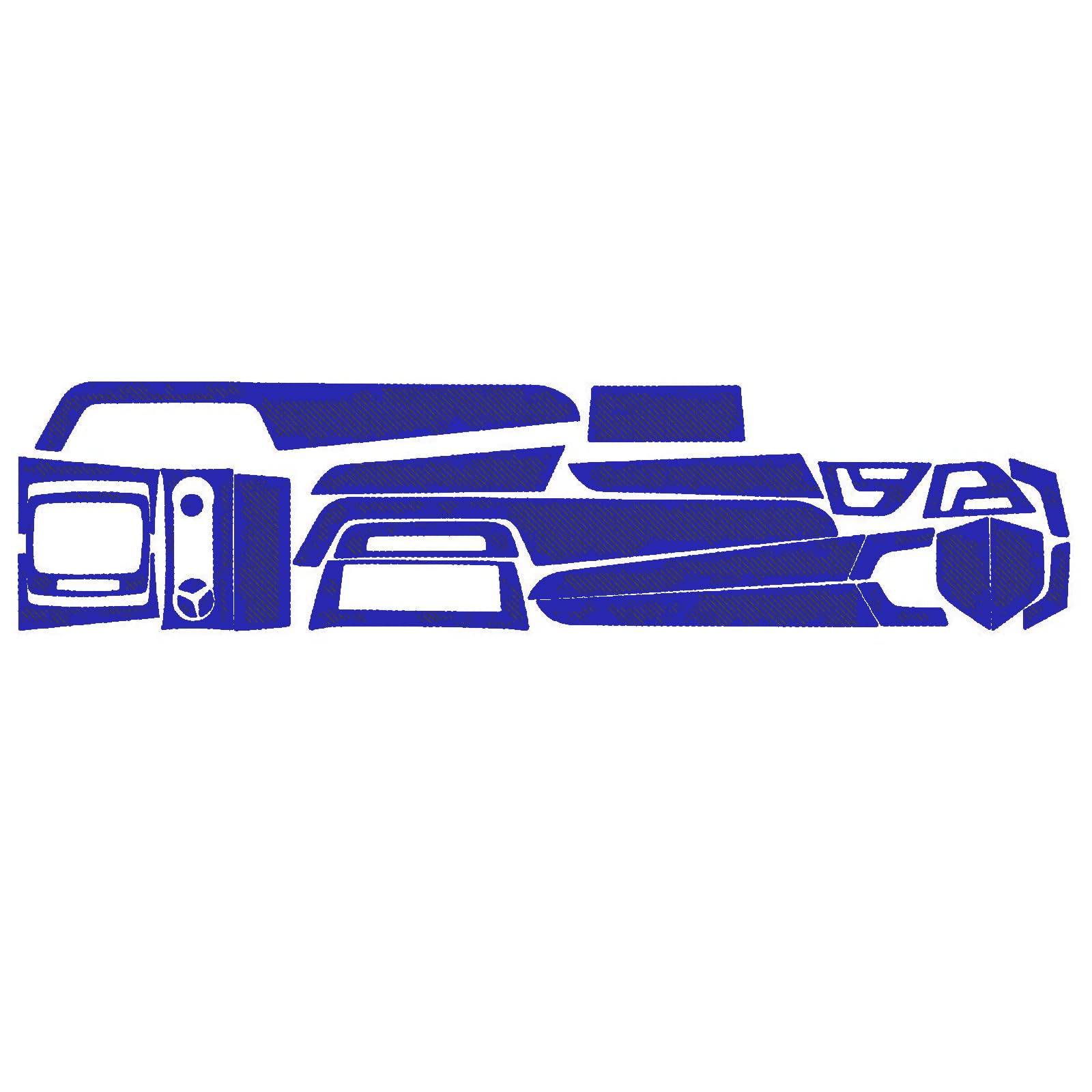 Autocollant 3D bleu cache-rayures pour Benz Class C W204 - 7