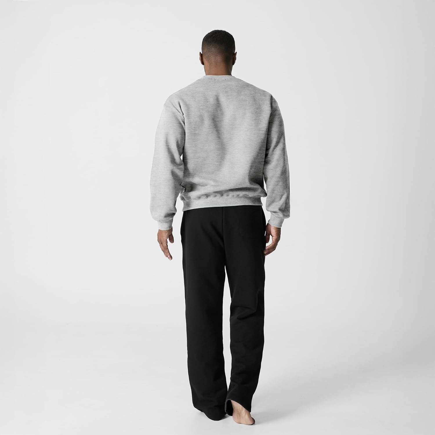 GIVON Men’s Crewneck Sweatshirt – Lightweight Fleece Loose Pullover Drop Shoulder Soft Cotton Blend - Image 5