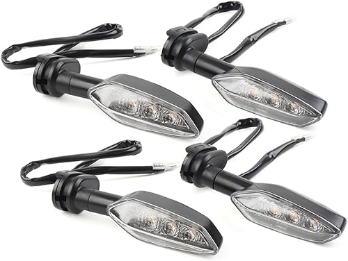 Miniatura 5 de GZYF 2 pares de luces direccionales traseras, indicadores de señal de giro de motocicleta, 12 V, repuesto para Yamaha FZ 16 250 FZS 150 FZ1 FZ8