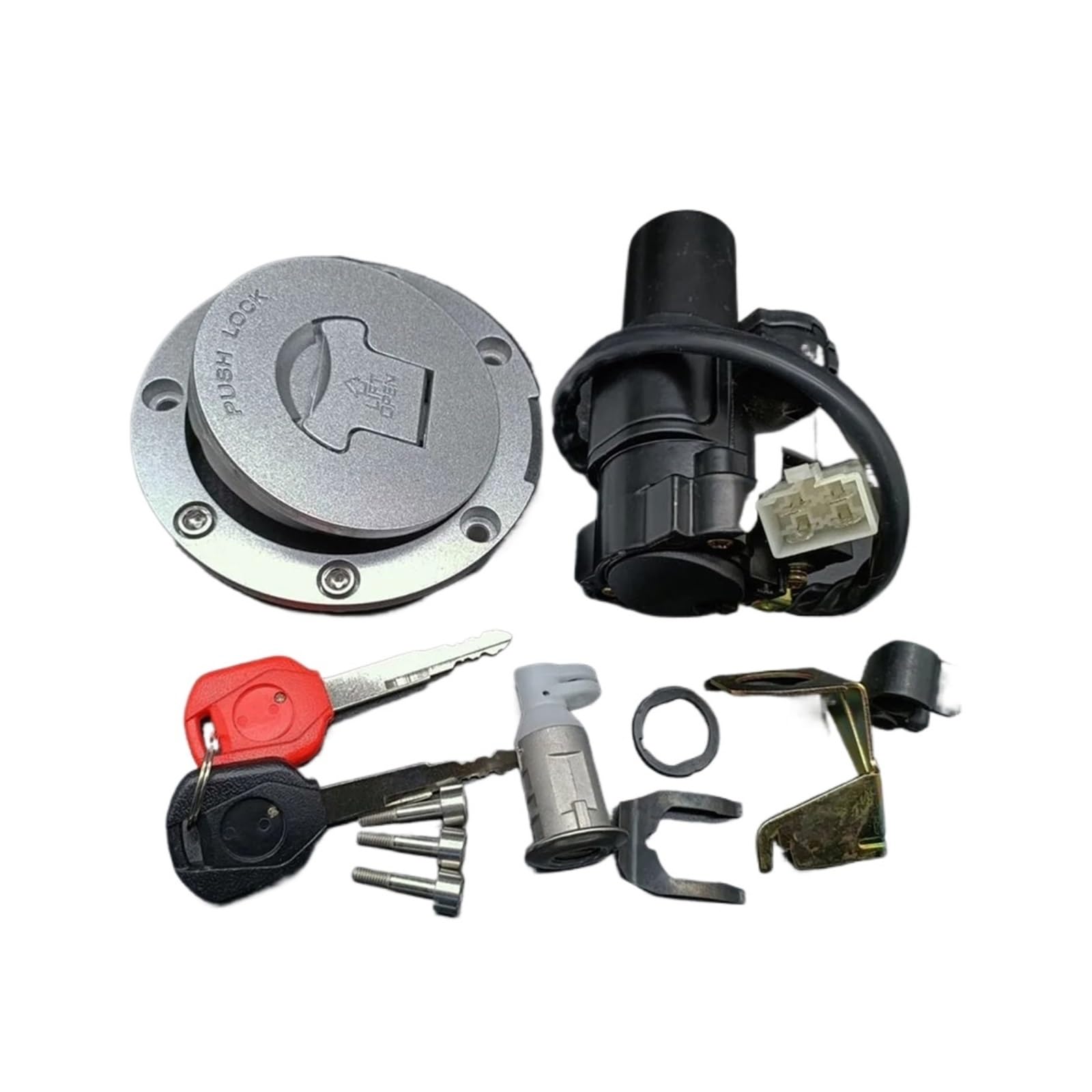 Bloqueo De Encendido para CBR600 CBR600F PC35 1999-2006 F4 F4I 2001-2006 CBR600RR 2003-2006 Interruptor De Bloqueo Ignición Tapa Gas Set Llave Cerradura