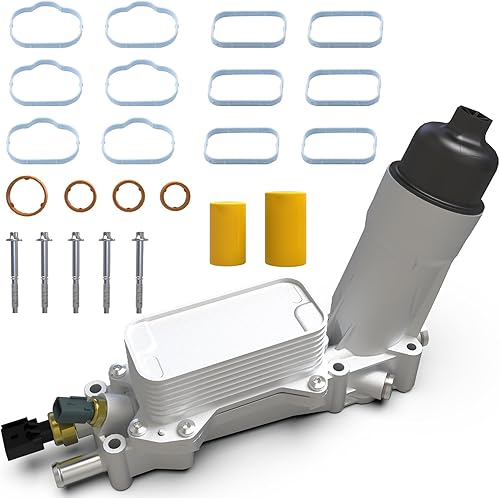 Enfriador de aceite de motor de aluminio 926-959, carcasa de filtro de aceite Adaptador de 3.6L para Chrysler 200 300 Jeep Cherokee Grand Cherokee