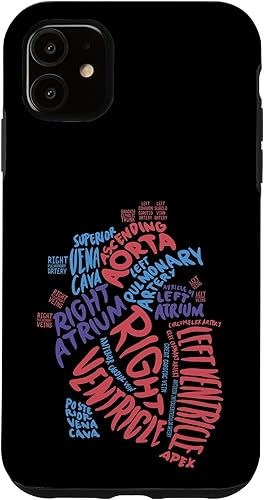 iPhone 11 Cardiac Enfermera Anatómica Corazón Cardiología Caja de Regalo Médico