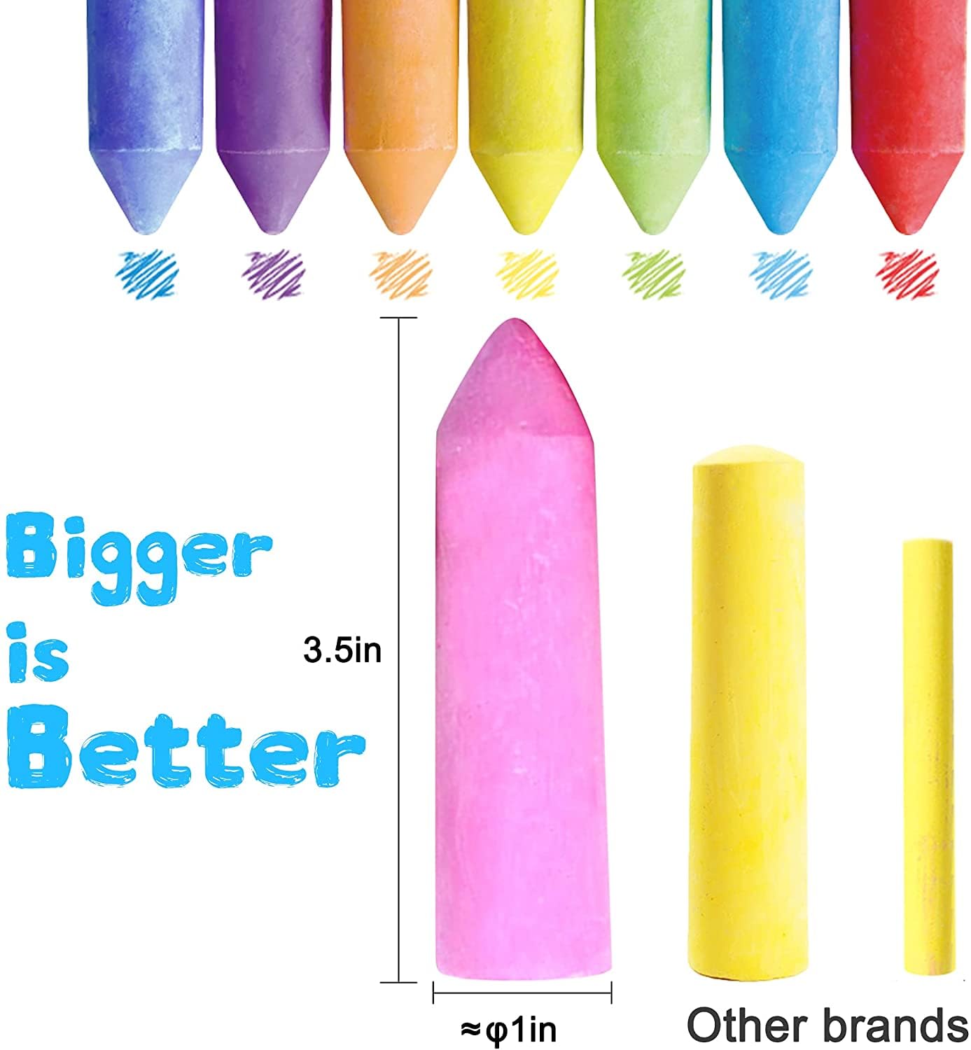Jarmelo Washable Sidewalk Chalk - 15 Colors - Image 7 thumbnail