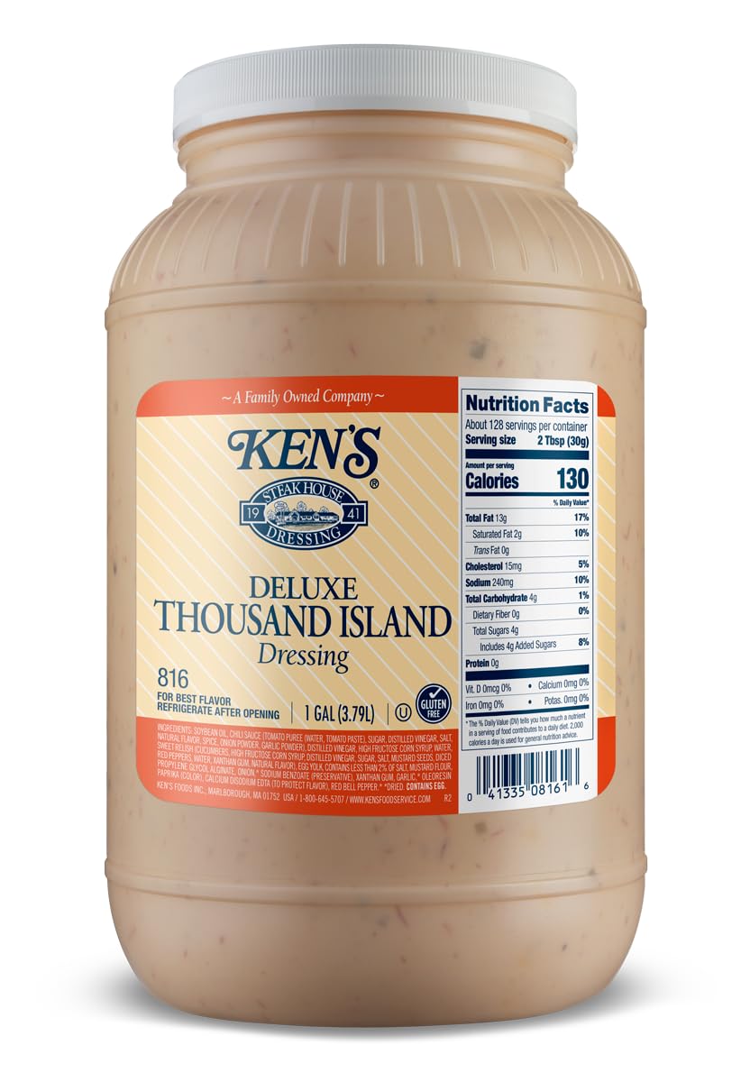 Ken's Thousand Island Steak House Dressing | Kosher & Gluten Free | 1 Gallon