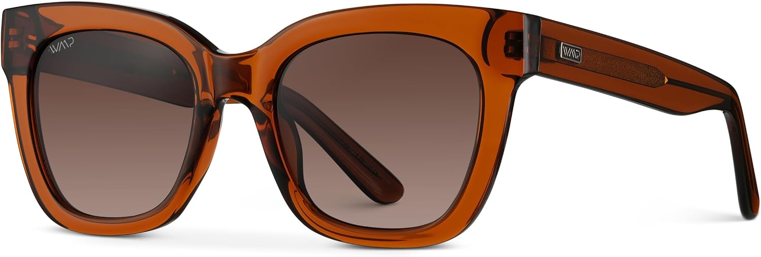 WearMe Pro Women's Polarized Large Square Sunglasses: Subtle Cat Eye Corners, Thick Frame & Modern Aesthetics - Image 3