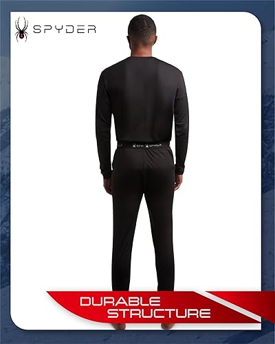 Miniatura 6 de Spyder Conjunto térmico de 2 piezas con forro polar para hombre y leggings largos de capa base