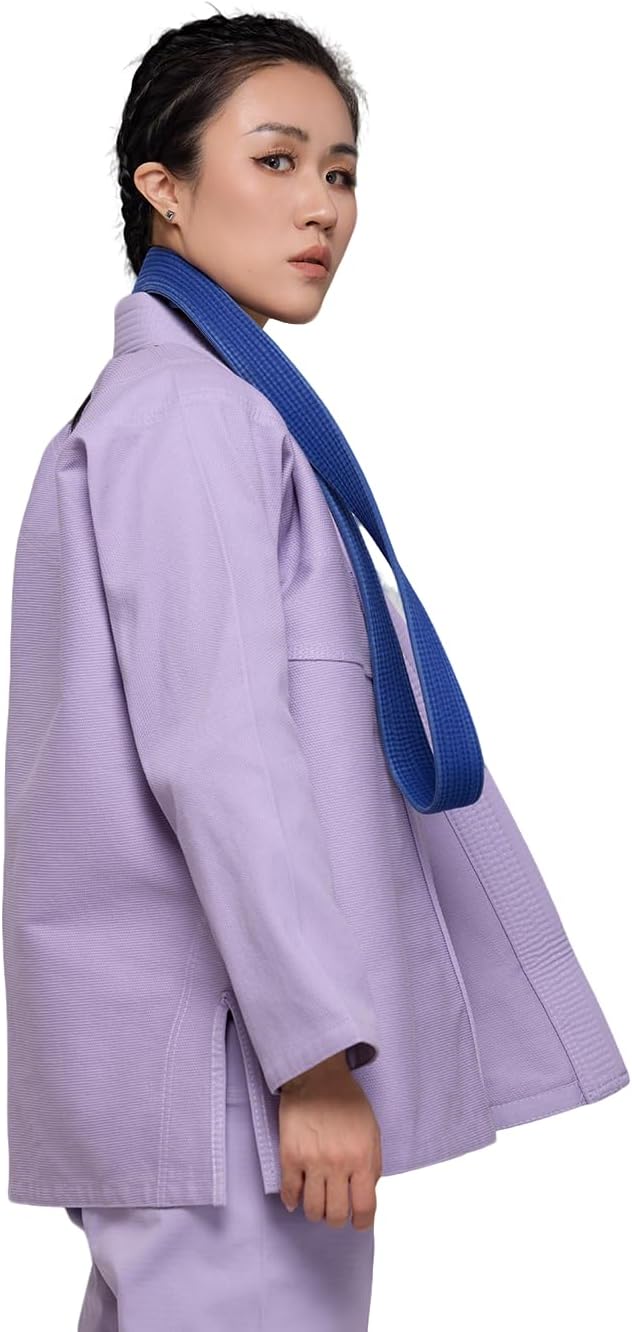 JUST YEARN BJJ GI, Youth girl IBJJF for women Brazilian Jiujitsu Gi kimono Pre-washed Fabric Belt Not Included.