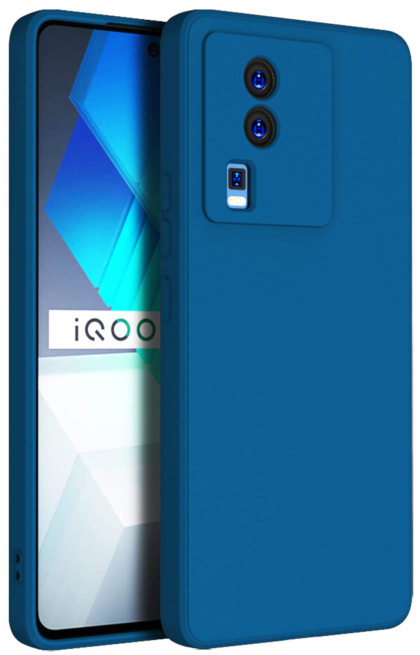 Kapa Matte Protective Lens Flexible Back Cover for IQOO Neo 7 / Neo 7 PRO (5G) | Slim Silicone with Soft Lining Shockproof Full Body Bumper Case (Blue) (B0C2PKVJ95) Amazon Price History, Amazon Price Tracker