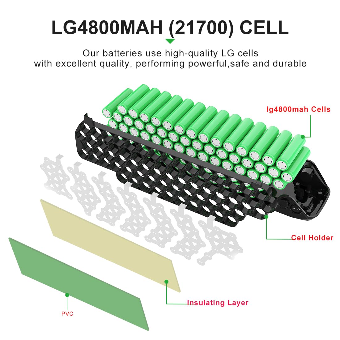 UPP 36V 24AhBatterie de vélo électrique pour 250 Watts 500 Watts Moteur Avant Moteur arrière Hub Moto Batterie pour kit de Roues ebike Batterie - Batterie ebike 36Volt