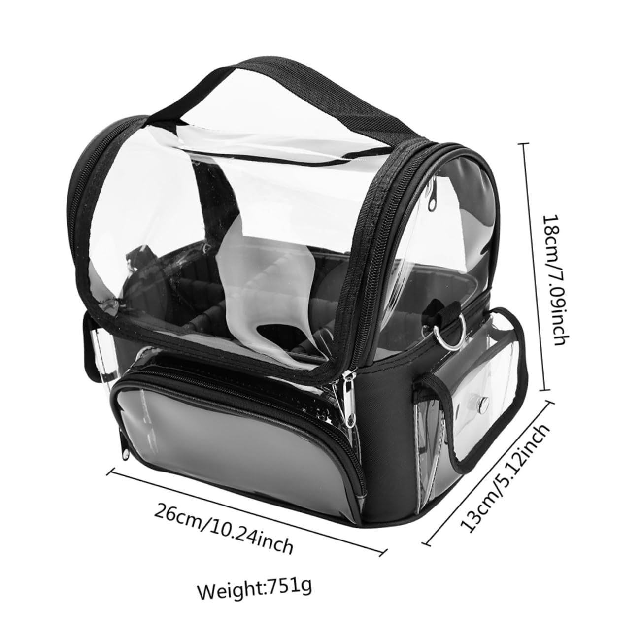 FOMIYES Hair Clipper Tool Kit Stylist's Must-Have Barber Case Travel Organizer Accessory Bag