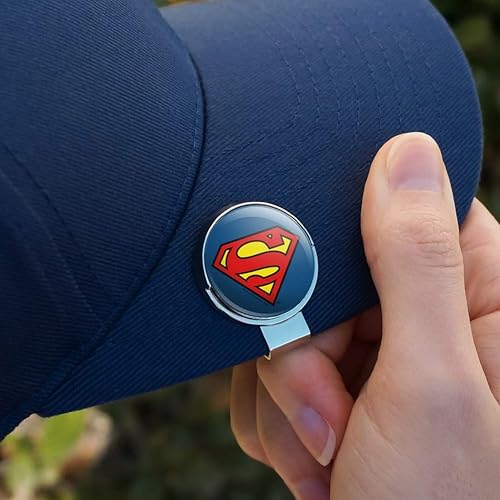 Miniatura 5 de GRAPHICS & MORE Superman Classic S Shield - Clip para sombrero de golf con marcador magnético
