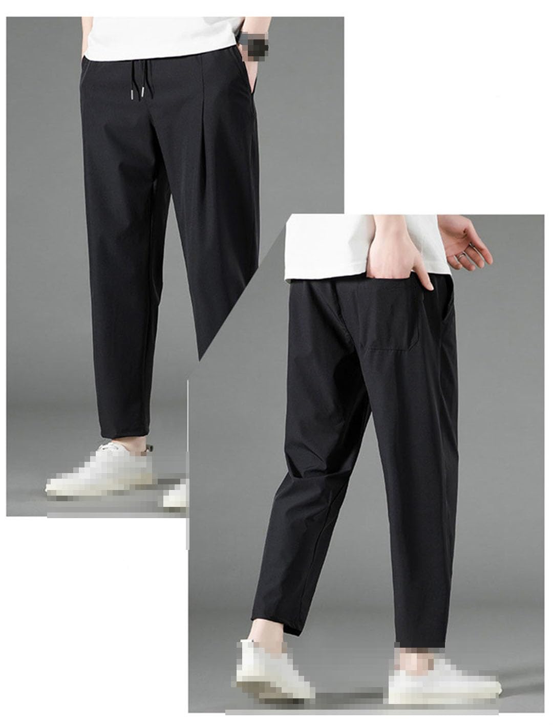 Pantalones De Verano para Hombre Pantalones Elásticos Casuales Pantalones De Gran Tamaño
