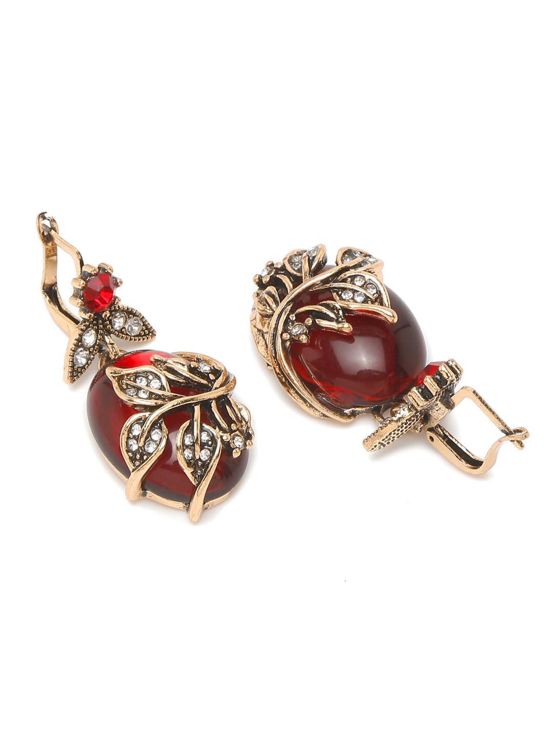 Plated Necklace Jewellery Set with Earrings and Ring