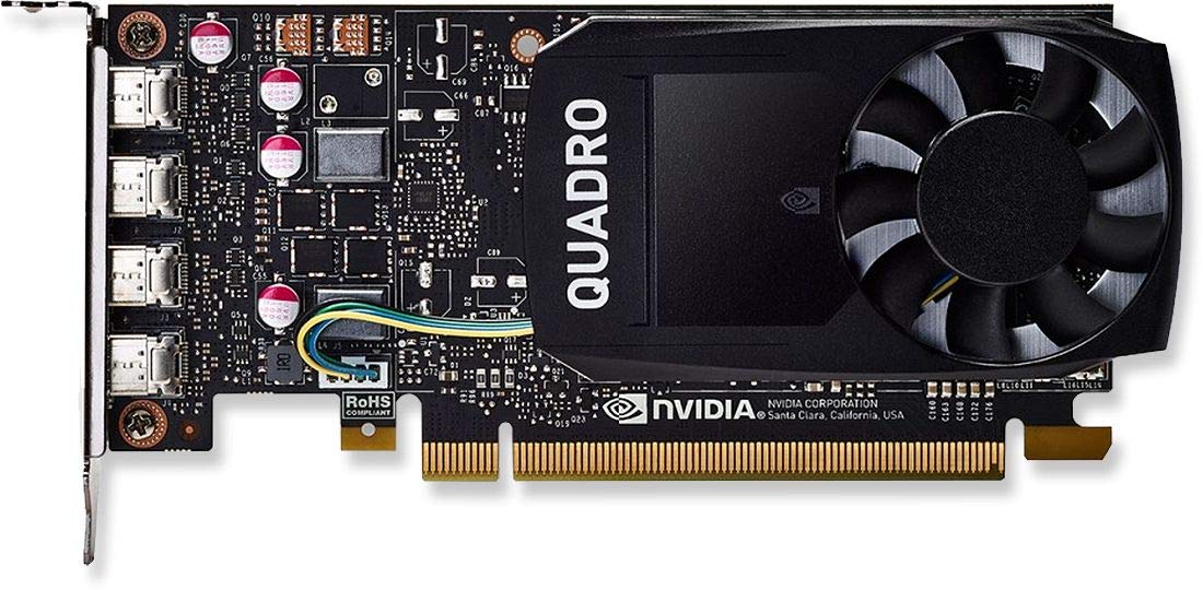 PNY QUADRO P1000 Graphic Card, 4 GB GDDR5, Black VCQP1000V2-PB