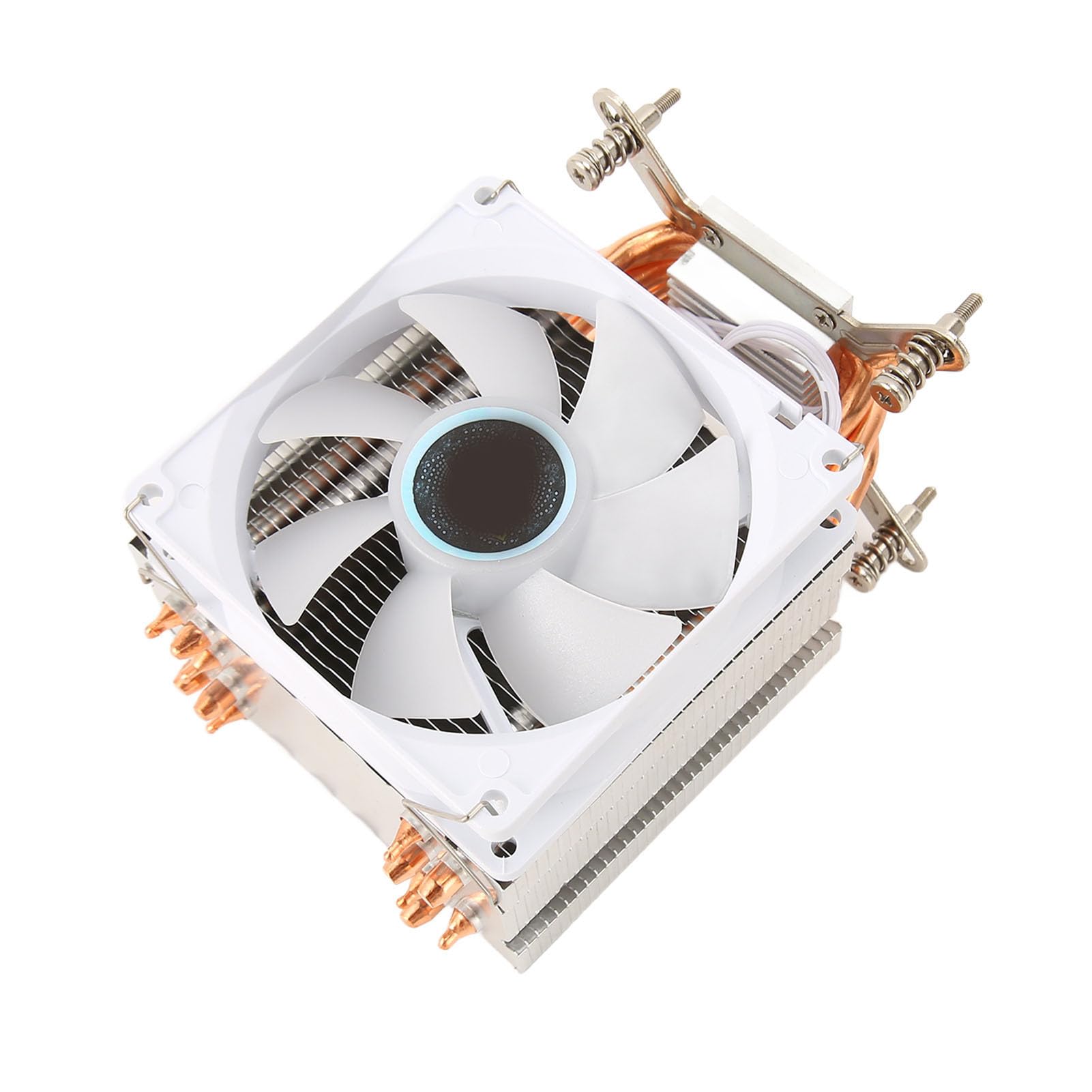 Refroidisseur de Processeur RVB, 6 Caloducs en Cuivre, Ventilateur de Processeur Silencieux 22 DB avec Effets d'éclairage Colorés pour Sockets 775 1150 1151 1155 1156 1200 1700 1356 1366