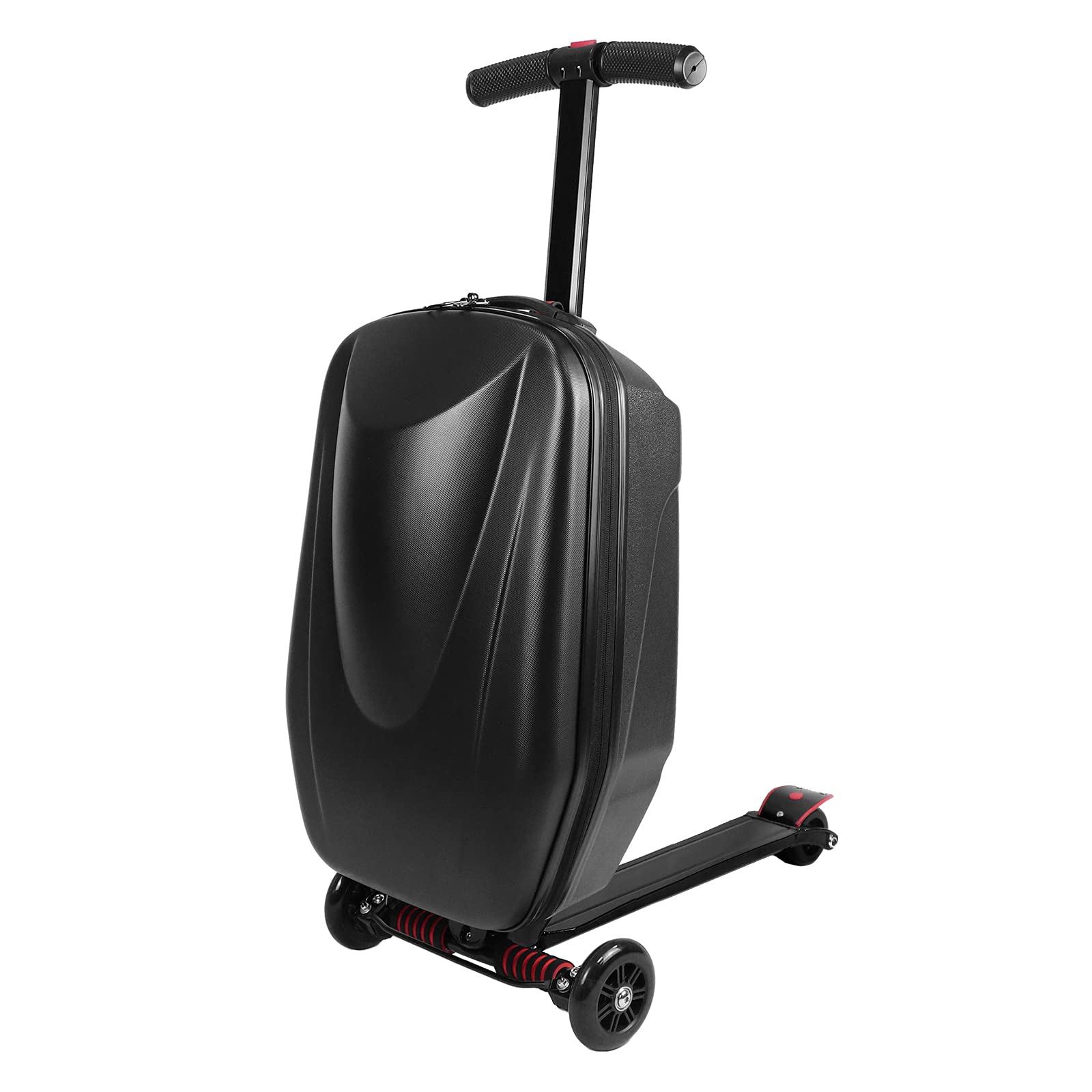 EC Homelife 20" Scooter Luggage, Foldable Carry on Suitcase for Adults, Ride-on Trolley Case for Tra