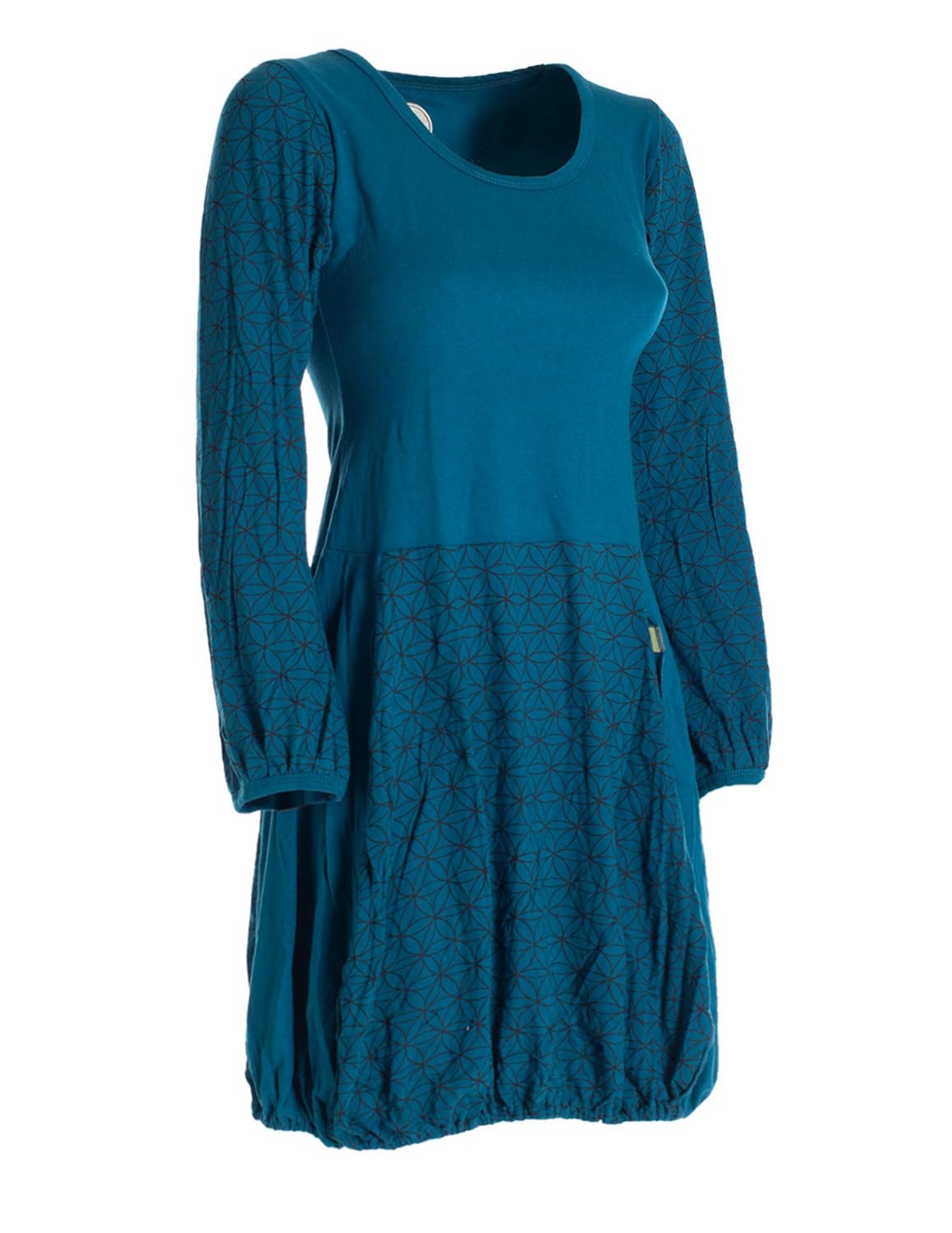 Vishes - Alternative Bekleidung - Langarm Damen-Keid Ballon-Kleid Shirt-Kleid kurz lose fit