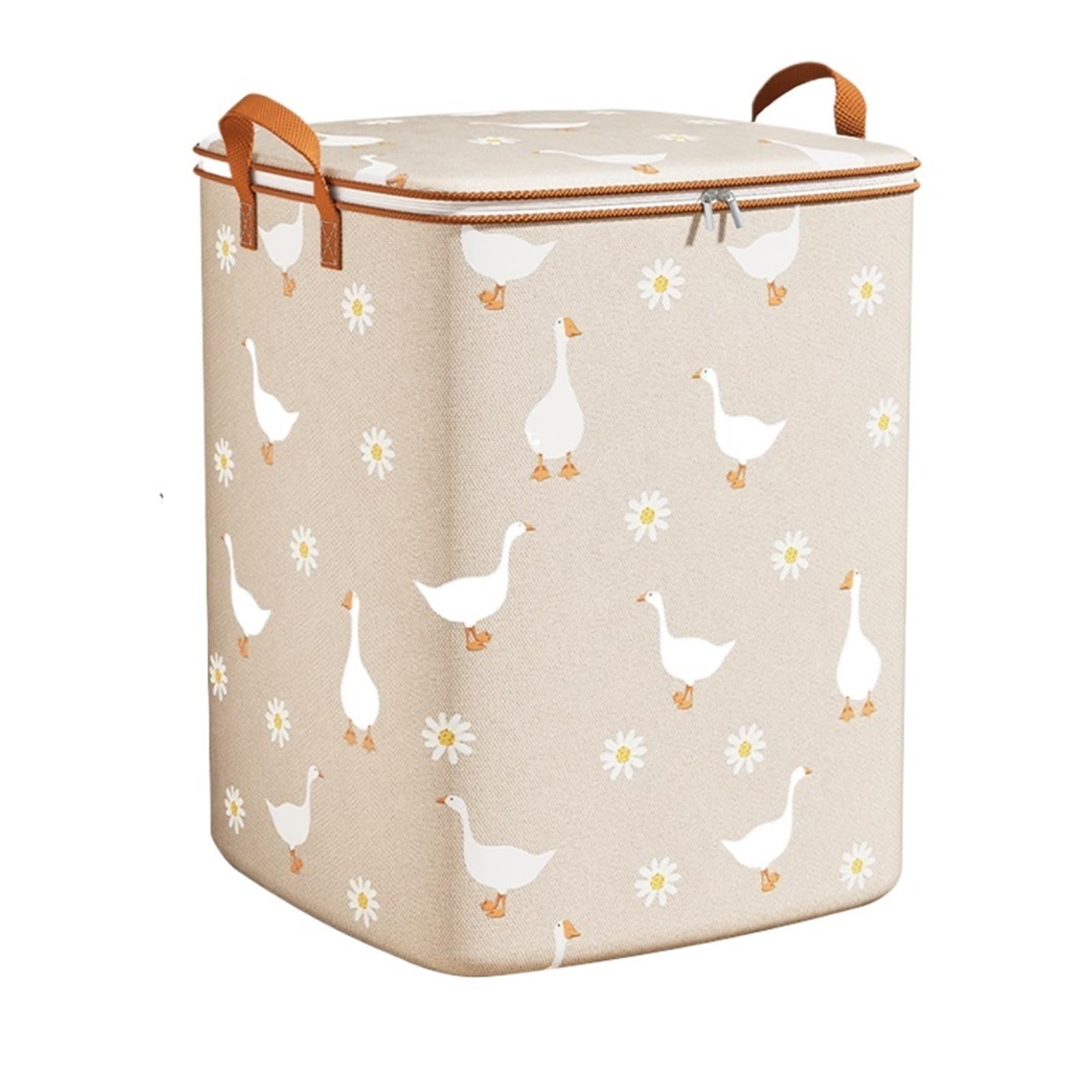 RRYPBOVG Foldable Blanket Storage Bags 3pcs Foldable Clothes Storage Box Quilt Blanket Sorting Bag Luggage Packing Pouch Closet Organizer(Beige 180L)