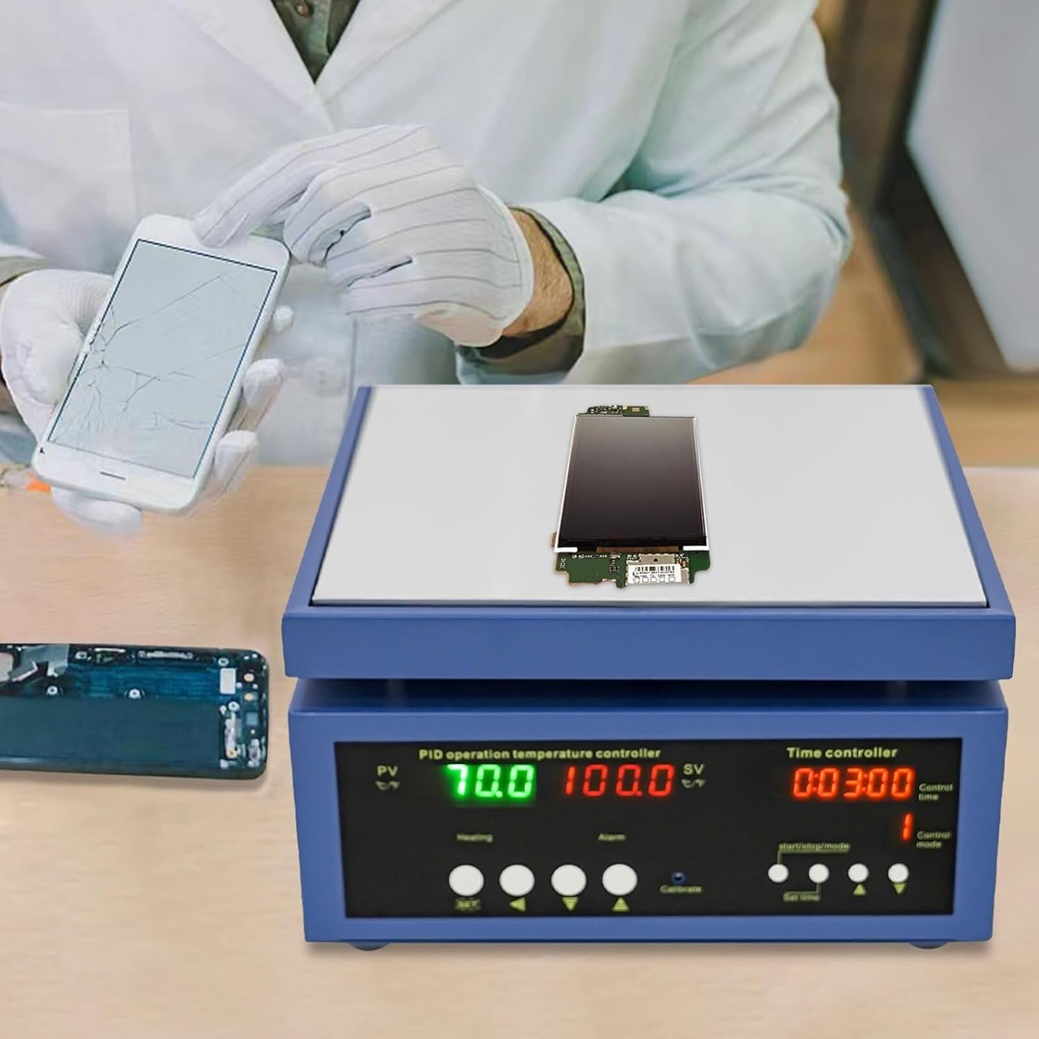 Digital Soldering Station, 700w Preheating Soldering Station, Led Microcomputer Welding Machine, Pcb Desoldering And Rework Tools, Smd Component Welding Equipment
