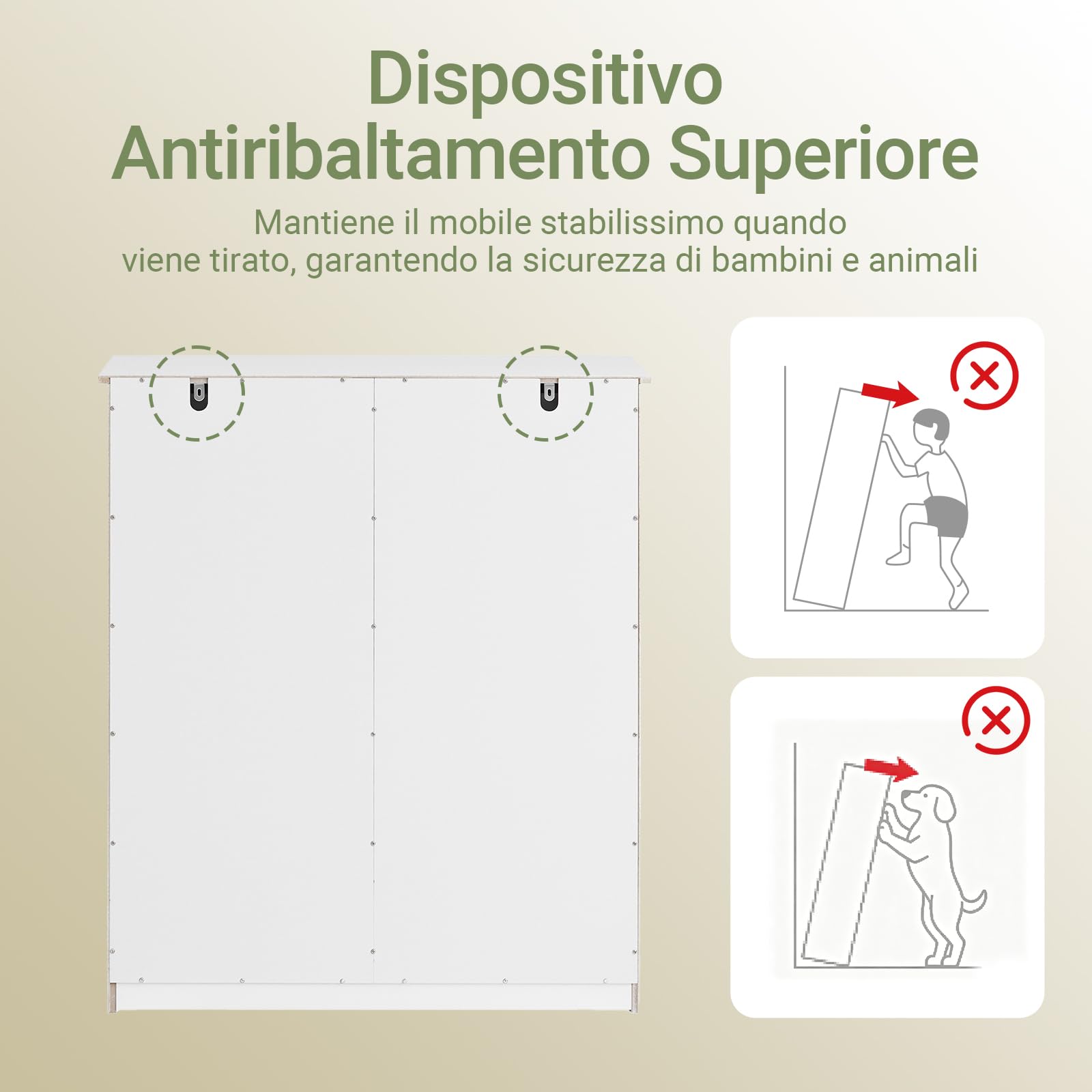 SoBuy Mobile Lavanderia in Legno Mobile Bagno con Portabiancheria a 2 Cassetti e 2 Ceste Bucato Rimovibili 90L Cassettiera Robusta Armadietto Salvaspazio per Famiglia Bianco 78x38x90 cm BZR33-II-W