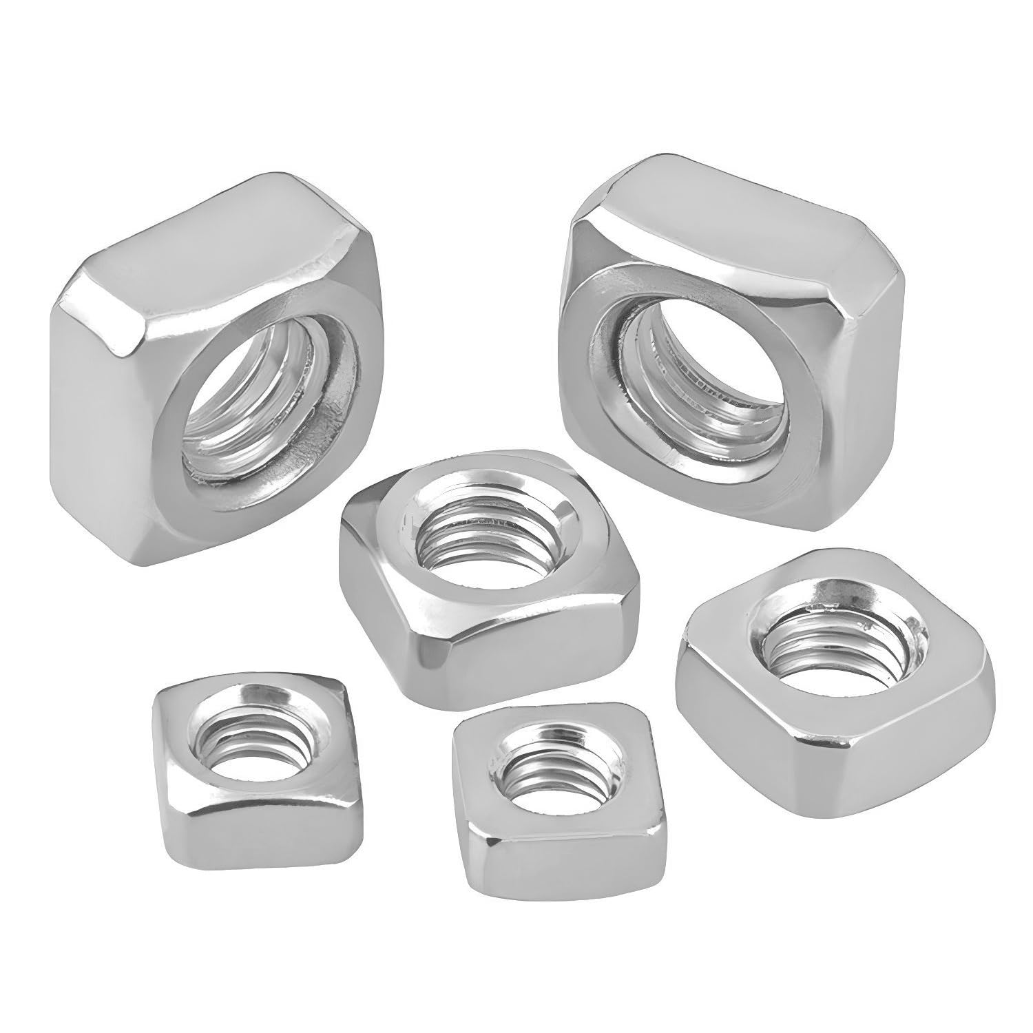 Qrity 20 Pezzi Dadi Quadrati M8 x 13 mm x 6 mm in Acciaio Inossidabile 304, Dado per Giunti e Montaggio Mobili in Legno