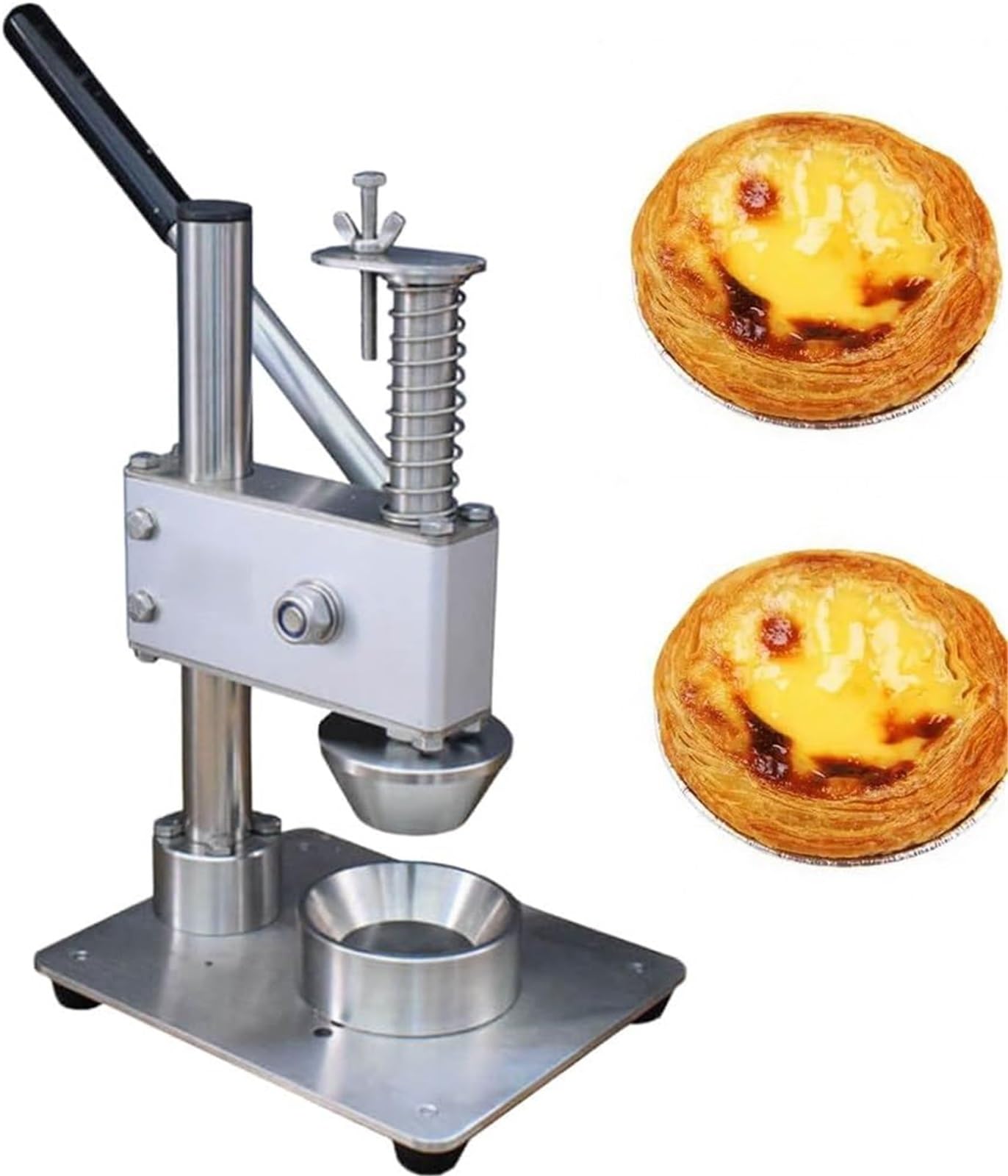 Pressa per crostate di uova, in acciaio inox per uso alimentare, per pasticcerie e dessert fatti in casa, perfetta per gli appassionati di cottura