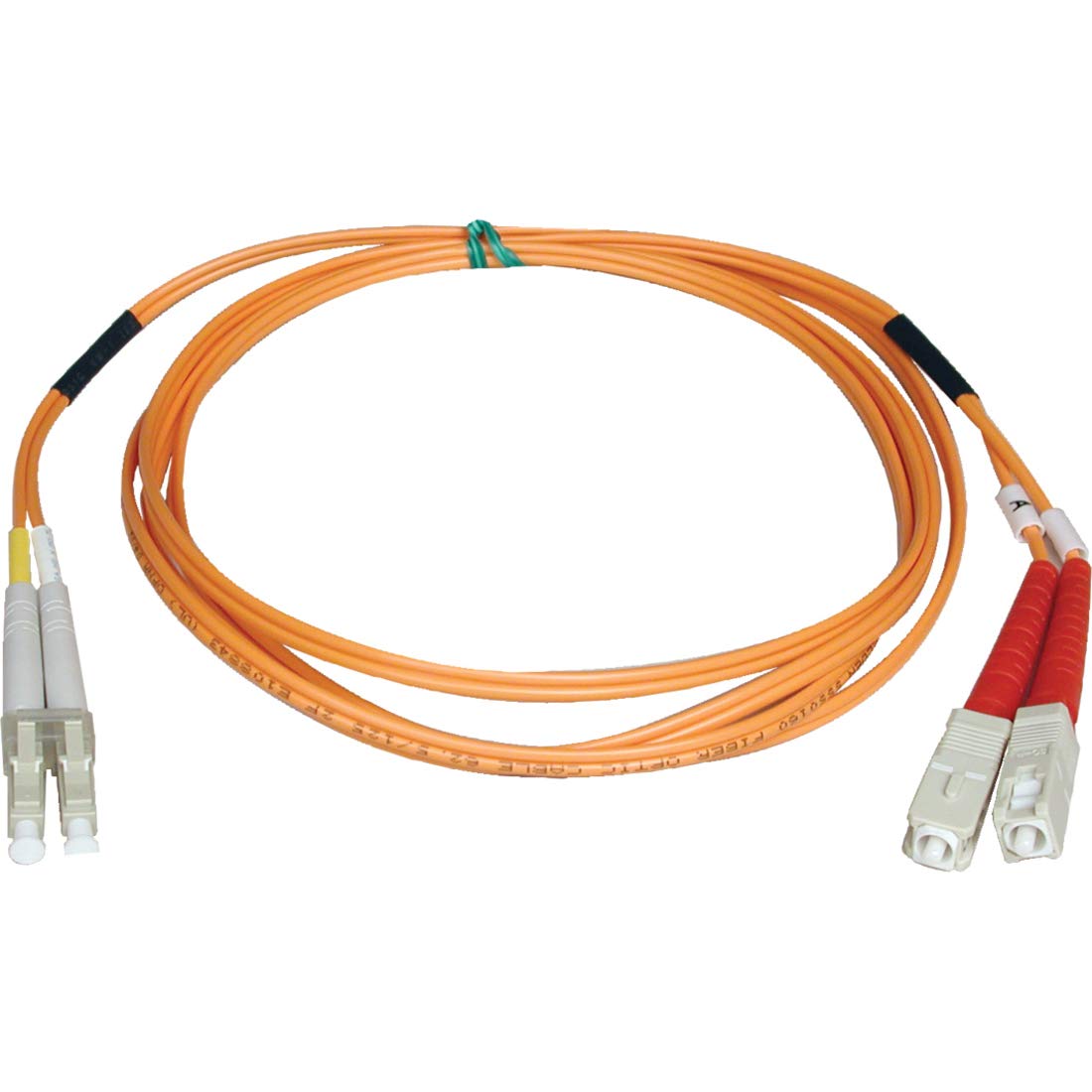Tripp Lite Duplex Multimode 62.5/125 Fiber Patch Cable (LC/SC), 25M (82-ft.)(N316-25M) , Orange