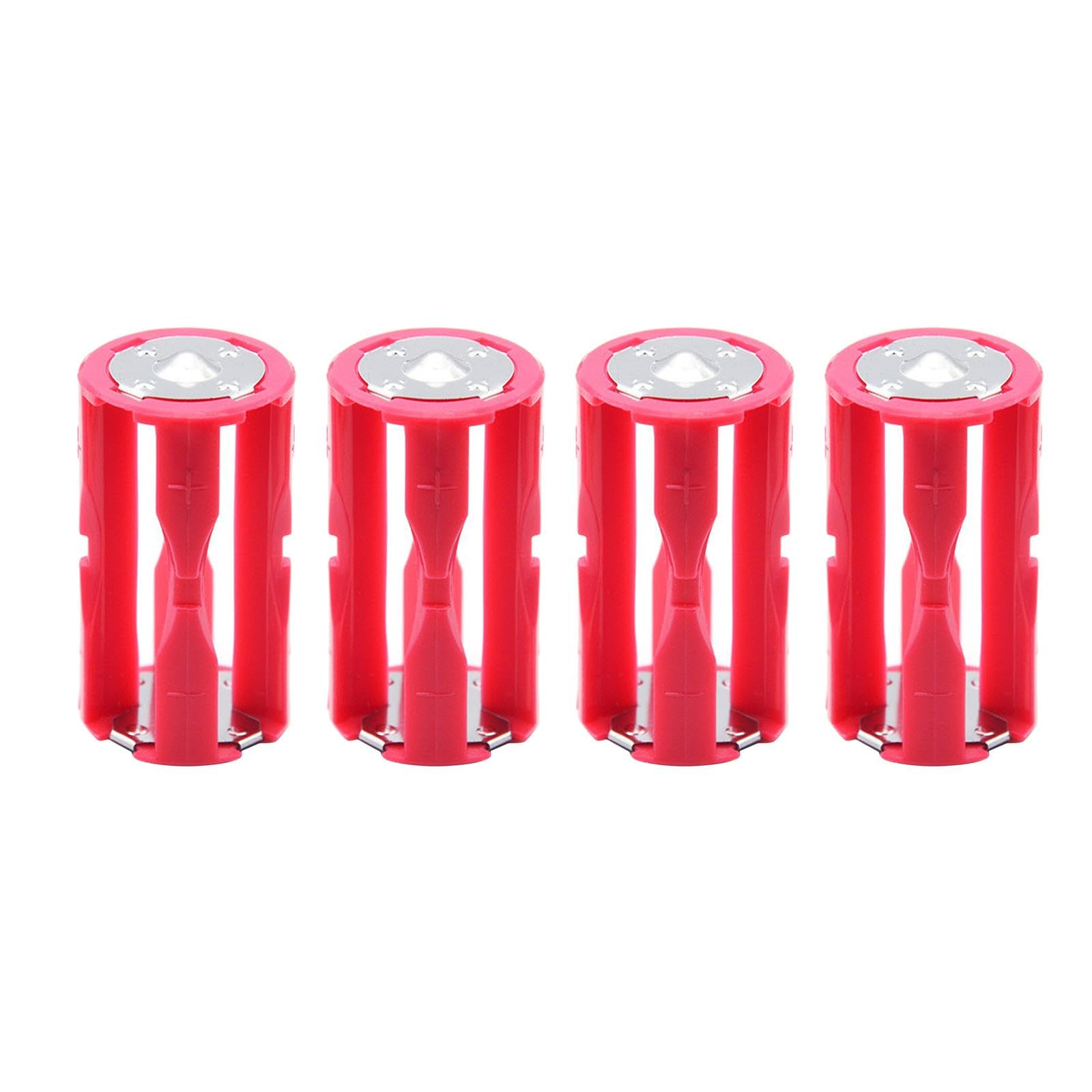 ATORSE® 4 Pieces 4AAA to 1C Size Converter Saving Sturdy Anti Rust Battery Converter-image-46