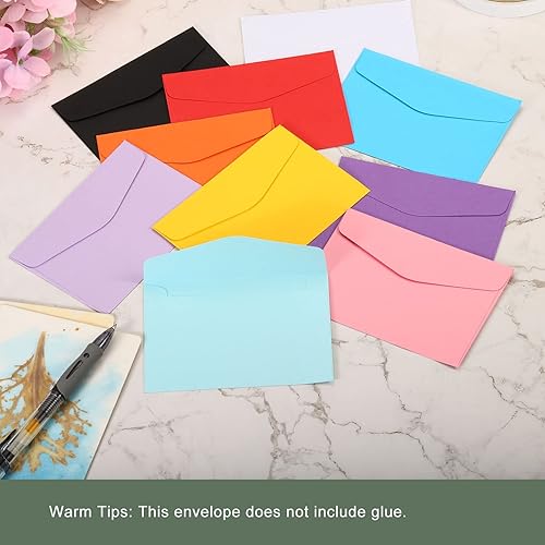 Miniatura 5 de YOKIVE Paquete de 100 sobres para tarjetas de regalo, nota de felicitación de negocios, sobre soporte para artículos pequeños, ideal para