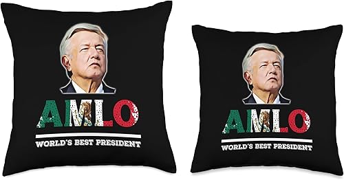 Miniatura 3 de Mexican President AMLO Gifts AMLO Andres Manuel Lopez Obrador - Cojín de Presidente mexicano 18 x 18 pulgadas multicolor