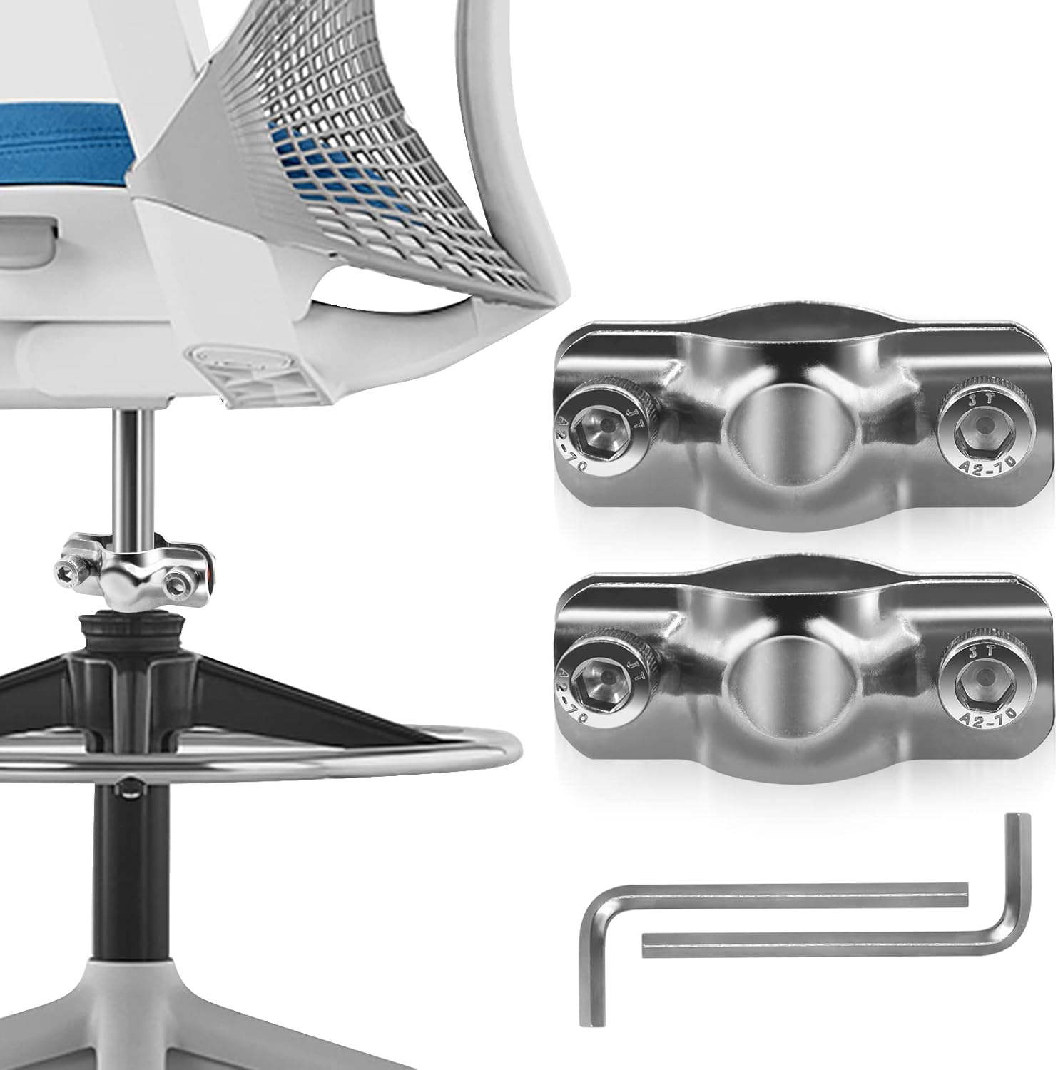 SEGNAYEN Fix Sinking Office Chair, No Gas Lift Cylinder Replacement