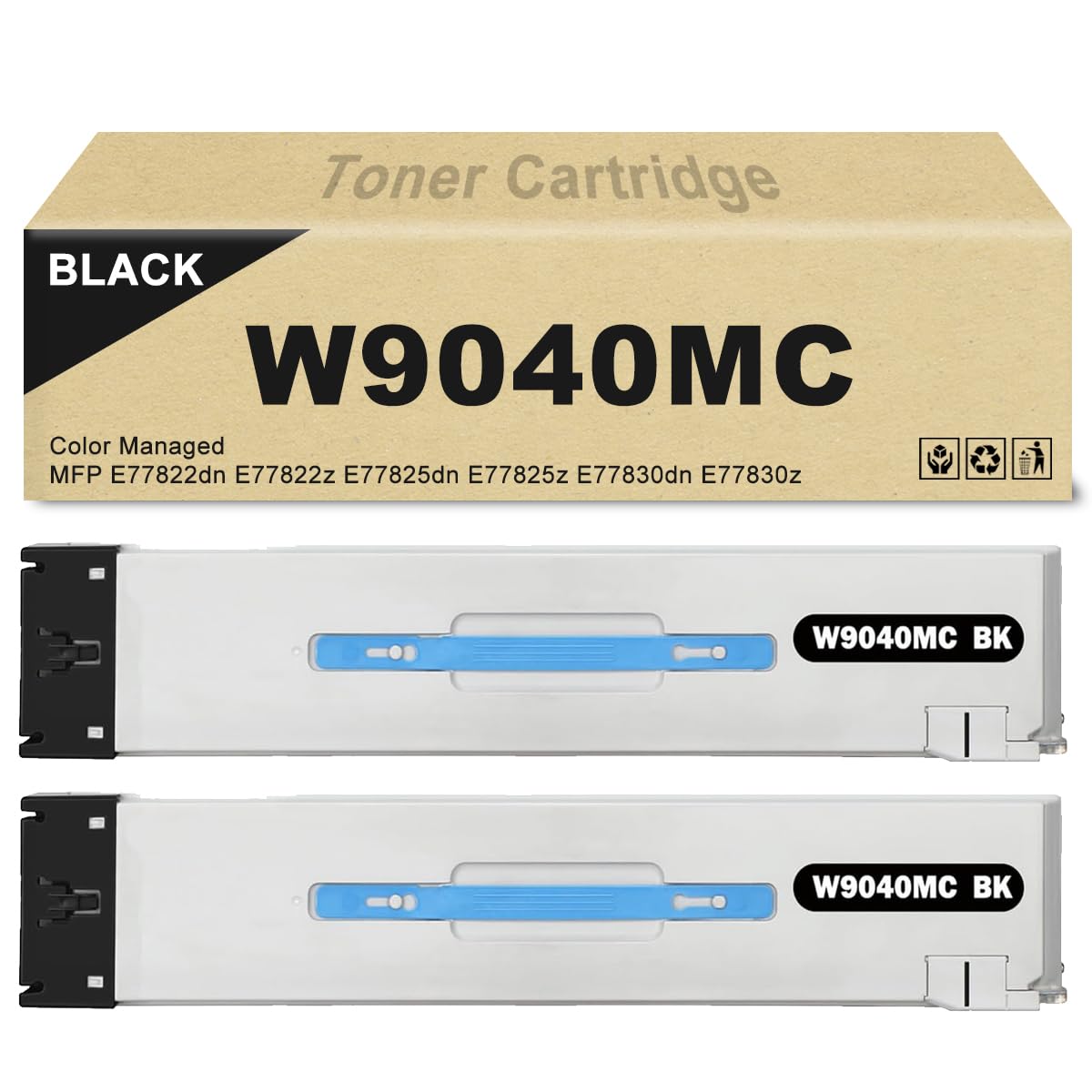 W9040MC toner noir de remplacement pour imprimante multifonction MFP E77830dn E77825dn - 7