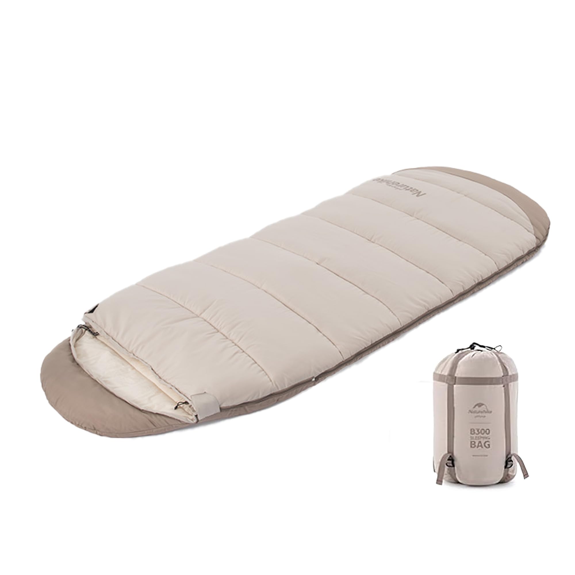 Naturehike - Saco de dormir ultraligero de 1,8 kg, 6 ℃-1 ℃, totalmente extensible, 85 cm de ancho, se puede conectar entre sí