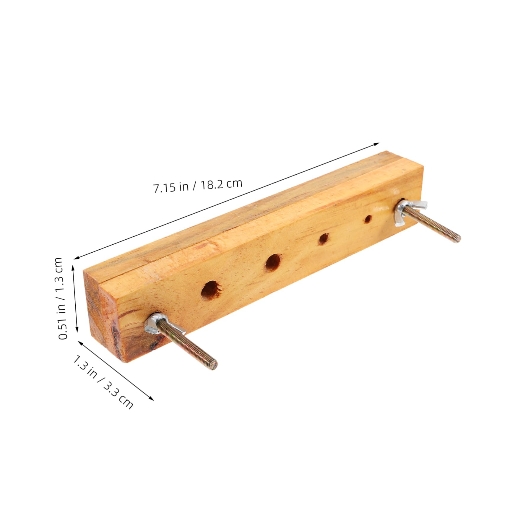 SUPVOX Middle School Chemistry Supplies Lab Punch Splint Solid Wood Precise Hole Punching Equipment