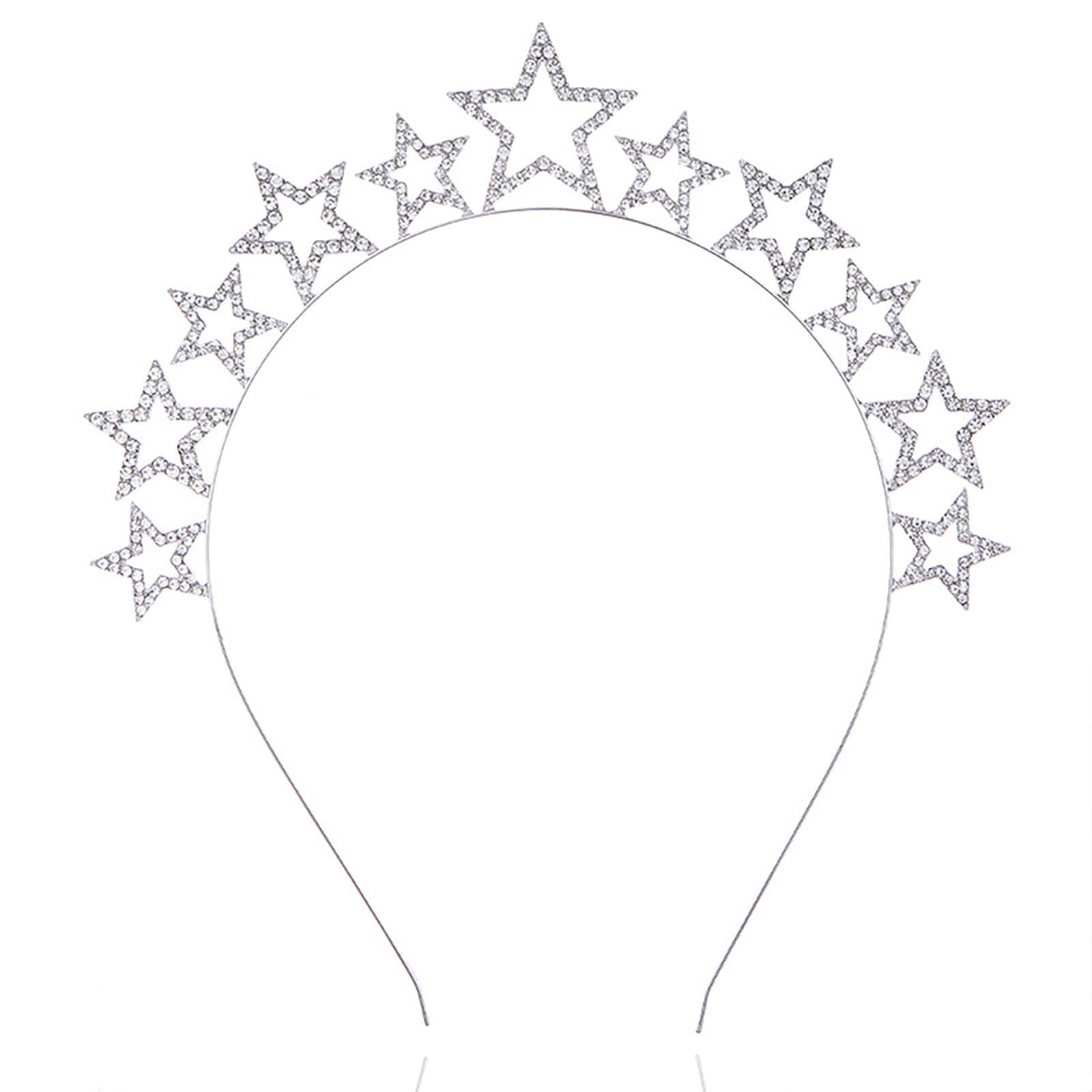 Christmas Headbands Women Xmas Rhinestone Hair Hoop Cute Headband Sparkly Headpiece Costume Christmas Hair Accessories Women