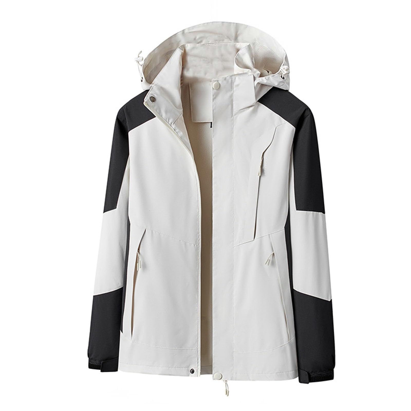 Szshaoye Men's Outdoor Waterproof Jackets Men's Waterproof Lightweight Rain Jacket With Hood Lightweight Raincoat - For Spring, Travelling, Outdoor