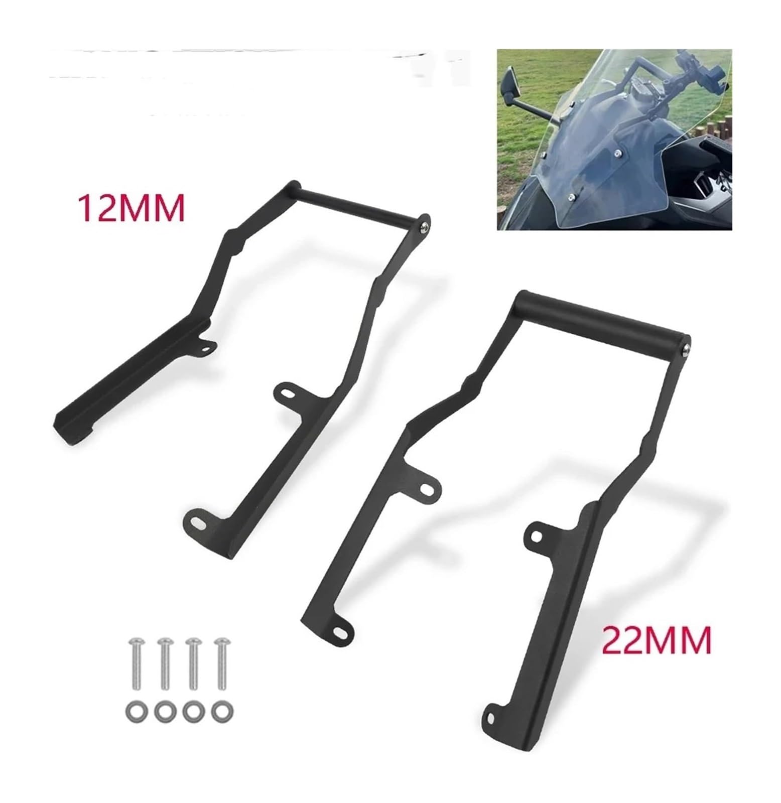 Manillar USB para Motocicleta para FO&RZA 750 para & 2021-2024 GPS Navegación Soporte Teléfono Móvil Motocicleta(22MM)