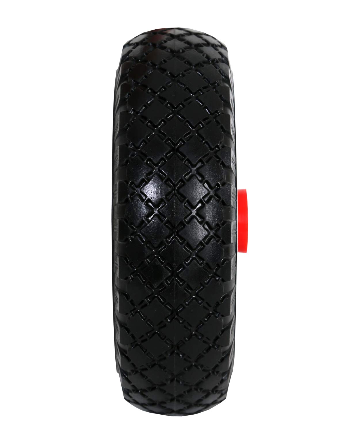 Frosal PU 20 mm / 60 mm Nabe Rad Bollerwagen + Radbefestigung Sackkarre Ersatzrad Vollgummi pannensicher (2 Stück)